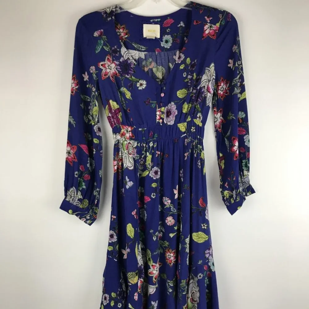 Maeve Anthropologie Maplewood Floral Viscose NWOT - Picture 3 of 8